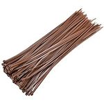 Bolt Dropper Zip Ties - 12-Inch Brown Heavy Duty Cable Ties - Self-Locking Nylon Wire Ties - Weather-Resistant Zip Tie for Organizing and Securing Cables or Various Items - Pack of 100