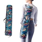 Yoga Mat Bag Yoga Mat Carrier with Pockets Portable Exercise Yoga Carrying Bag Yoga Mat Carry Luggage Bag with Bottle Pocket and Wet Compartment Yoga Mat Bag for Women Men