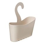 TATAY Hanging Shower Basket, Polypropylene, 100% recycled material, Multifunctional Basket, Beige, Dimensions: 25 x 9 x 28 cm