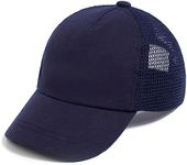 Baby Baseball Cap Toddler Infant Mesh Sun Hat Breathable Kids Boys Girls Trucker Cap Hat for Spring Summer, 0-3 Years, Dark blue, 3-12 Months