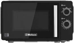 Belaco 800W Microwave Compact Size Microwave Oven with Manual Control, 10 Power Levels, 20L Capacity, Timer Function, Easy Clean Interior Ideal for Home or Office Use