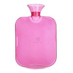 Force24 Transparent Hot Water Bag for Pain Relief (Pink)