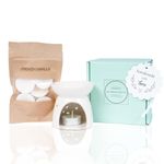 The Twinkle Wick Co. | Scented Wax Melts Starter Kit - Ceramic Aroma Diffuser | Room Freshner | Home Decor | Candle Brand | Clean Burning | Assorted Scent : French Vanilla/Peachy Rose/Lavender