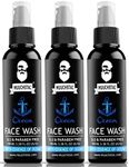 Muuchstac Ocean Face Wash for Men | Fight Acne & Pimples, Brighten Skin, Clears Dirt, Oil Control, Refreshing Feel - Multi-Action Formula (3x100 ml)