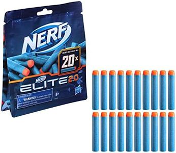 Nerf Elite 2.0-20-Dart Refill Pack - 20 Official Nerf Foam Darts for Nerf Elite 2.0 Blasters - Compatible with All Nerf Elite Blasters - Toys for Kids - F0040 -Ages 8+