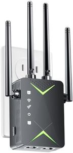 WiFi Extender Signal Booster for Home, Long Range Wireless Internet Repeater with Ethernet Port - 1-Tap Setup Network Extender for Gaming, Eliminate Dead Zones & Buffering, Covers Up to 15,000 Sq Ft