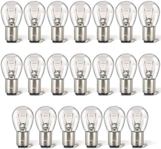 Meonum 20 Pack 1157 Bulbs, Long Life 1157 Light Bulb Replacement, 12V 21W/5W Tail Light Turn Signal Brake Light Bulb Bulk Compatible with 7528 2357 2057 1016 1034 1076 for Marker Tail Running Parking
