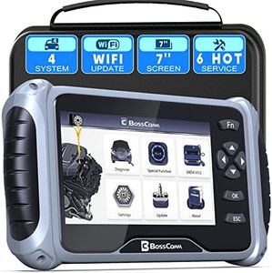 BC BOSSCOMM OBD2 Car Scanner, IF742 Pro ABS/SRS/Transmission/Check Engine Diagnostic Tool with ABS,BMS,Throttle,SAS,EPB,Oil Reset, Scan Tool with 7" Screen, Lifetime WiFi Update, Car Code Reader 2024