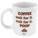 Fairly Odd Novelties Poop Funny Coffee Mug, White