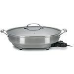 CUISINART CSK-150 1500-Watt Nonstick Oval Electric Skillet, Brushed Stainless