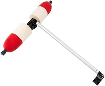 PLITEDDE Portables Kayak Stabilizer for Most Kayaks and Canoes Canoe Outrigger Kit with Quick Release Buttons for Fishing Photography and New Hand (Red, White)