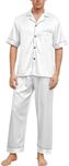 GAESHOW Mens Satin Pyjamas, Silk Py