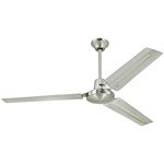 Westinghouse Lighting Canada 7861400 Industrial 56-Inch Three-Blade Ceiling Fan with Ball Hanger Installation System, Brushed Nickel