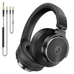 syndesmos Wired Over Ear Headphones DJ & Monitoring Headphones with 50mm Neodymium Drivers and 1/4 to 3.5mm Jack Headphone for DJ Studio Podcast AMP Recording Monitoring Guitar Electric Drum