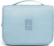 Travel Curry Solid 35 Cms Cosmetic Pouch(M_Matte Blue)