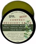 SSF Organics- 4 oz Comfrey Salve Recovery Ointment -Super Concentrate All Purpose Advanced Healing for Skin Conditions, Tattoo Aftercare, Aching Joints, Post Workout, Sore Backs, Knees, Hands & Feet