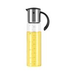 Vucchini 500ml Olive Oil Dispenser Bottle Stainless Steel for Kitchen Cooking,With Automatic Cap and Stopper,Auto Flip Condiment Container