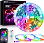 Led Lights for Bedroom,65.6ft Music Sync Color Changing Strip Lights with Remote and App Control RGB Strip, Led Strip Lights for Bedroom for Room Home Party Decoration