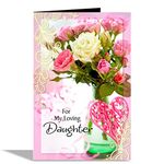 Alwaysgift Happy Birthday Daughter Greeting Card, Daughter Greeting Card For Birthday, Birthday Card For Girl's Women, Daughter Day Card (Design 12)