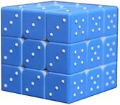 Speed Cube 3x3x3 3D Relief Effect Braille Magic Cube Puzzle,IQ Games Puzzles Special for Blind, 5.6cm