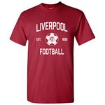 UGP Campus Apparel Liverpool UK Home Kit World Classic Soccer Football Arch Cup T Shirt - Small - Cardinal