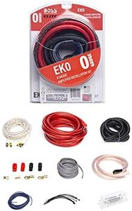 BOSS Audio Systems EK0 0 Gauge Amp Installation Wiring Kit - A Car Amplifier Wiring Kit Makes Wire Connections and Brings Power to Your Radio, Subwoofers and Speakers