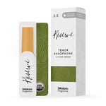 D'Addario Organic Reserve Tenor Saxophone Reeds - Sax Reeds - Individually Sealed - 2.5 Strength, 5 Pack