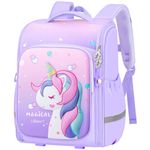 PALAY® Unicorn Bags for Girls Stylish School Bags for Girls Durable Waterproof School Bags for Boys Kids 7-12 Years Old Large Capacity Cute Backpack for Girls Birthday Gift