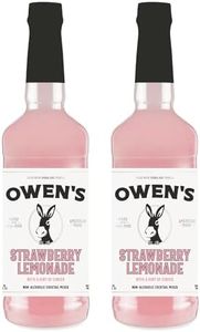 Owen’s Craft Mixers Live Nation Exclusive Strawberry Lemonade 2 Pack | Handcrafted in USA | Premium Ingredients | Vegan & Gluten-Free Soda Mocktail & Cocktail Mixer