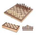 Toyrific Chess Folding Game Board for 2 Players, Chess Set Board Games, Travel Family Game