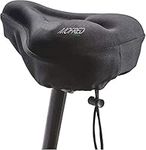 MOFRED®-Black Bike Bicycle Extra Comfort Soft Gel Seat Saddle Cushion Cover and Dust Cover-Designed in the UK