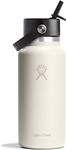 Hydro Flask 32 Oz Wide Mouth Flex Straw Cap Ivory