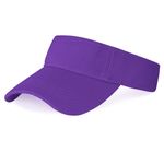 Marrywindix 1 Piece of Purple Sport Wear Athletic Visor Sun Sports Visor Hat Visor Adjustable Cap for Women and Men (One Size)