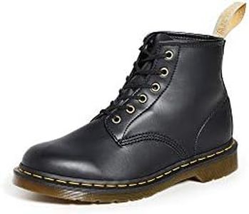 Dr. Martens Unisex-Adult Vegan 101 Fashion Boot, Black Felix Rub Off, 10 Women/9 Men