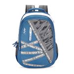 Skybags Riddle Blue Grey 46 Cms Casual Backpack With Raincover, 32 Lt