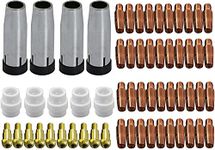 RIVERWELD 24KD MB24 Contact Tip 0.9mm Conical Gas Nozzle Tip Holder Fit 24KD MB24 MIG MAG Co2 Welding Torch 59pcs