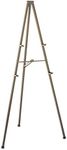 Quartet Tripod Display Easel, 72" High, Steel, Bronze