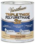 Rust-Oleum 284472 Varathane Triple Thick Polyurethane Wood Varnish Water Based (Semi Gloss Finish, 946ml)