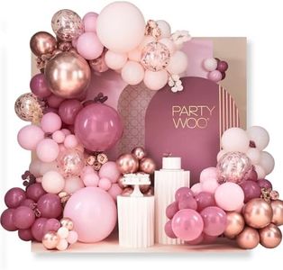 PartyWoo Dusty Pink Balloon Arch Kit 140pcs Different Sizes 18 12 10 5 Inch
