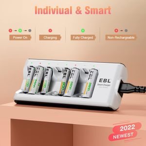 EBL 8-Bay AA/AAA Battery Charger Set – Fast Charging Station