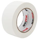 WELSTIK Thin Gaff Tape 50MM*30.2M Gaffa Tape Matt Cloth Tape, White