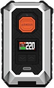 Vaporesso ARMOUR MAX Mod | 220W Box Mod Works with Itank 2 Atomizer/Z sub ohn Tank/ 510 Thread Atomizer E-Cigarette Vaporizer (Plata)