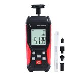 Digital 2-in-1 Tachometer, Contact RPM Gauge with 3~19,999RPM Range and Noncontact Laser Photo Sensor with 3~99999RPM Range, Handheld Tachometer RPM Tester with Contact Probes and Reflective Markers