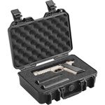 VEVOR Hard Pistol Cases with Pre-Cut PU Foam, Waterproof & Dustproof Hard Gun Case for 1 Pistol, 12.59×9.01×4.4 in Lockable Pistol Case, Black