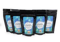 Wildfire Aromatics Eucalyptus Menthol Foaming Bath salts gift set of 5 sample size bags, Sore muscle bubble bath