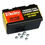 Daisy Outdoor Products 988114-446 Steel Slingshot Ammo, Black, 1/4-Inch