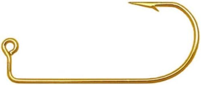 Eagle Claw 575 Gold Jig Hooks - 200 Pack (Size 1/0)