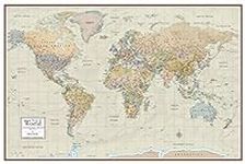 2023 Swiftmaps 24" x 36" World Map 