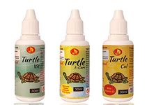 Pet Care International (PCI) Special Combo Turtle i-Care Turtle Cal Turtle VIT Drop for Swollen Infected Eye & for Strong Shell & Provide Calcium Vitamin Minerals Healthy Turtle Healthcare (30ml)