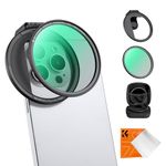 K&F Concept 67mm Magnetic CPL Filter Kit Phone Clip Mount for iPhone Series, Magnetic Circular Polarizers Polarizing Filter with Filter Adapter, HD Optical Glass Multi-Layer Coating